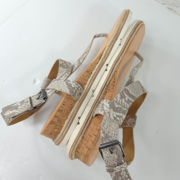 NWOB DOLCE VITA Myra GRAY Snake Print Sandals Women's Size 9 FAUX LEATHER NEW... - Picture 12 of 16